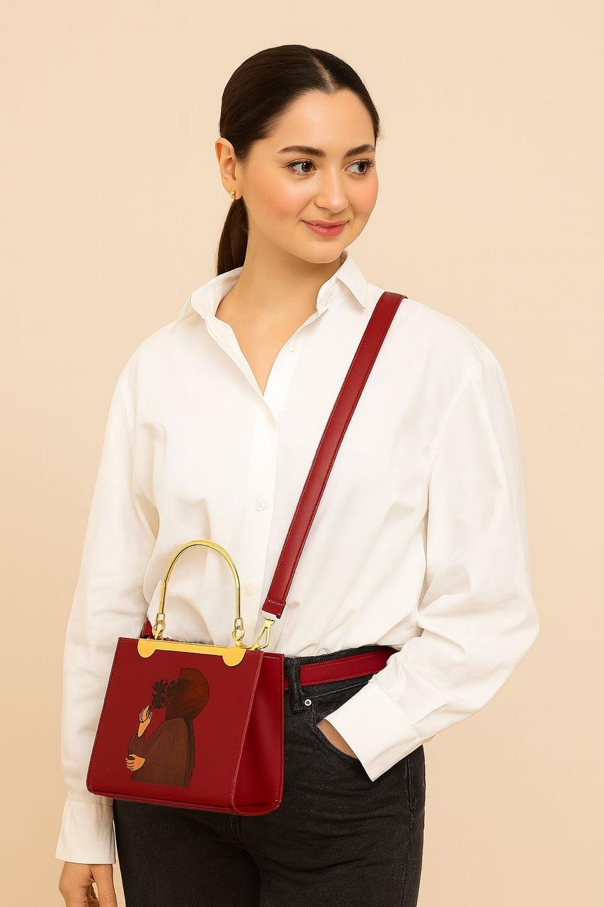 💖 New Metal handle PRINTED Handbags & crossbody bag For Womens💖